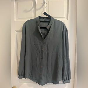 Express Oversized Stand Collar shirt women’s XS